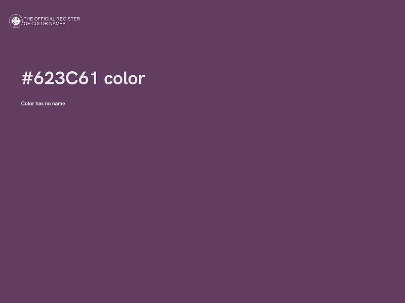 #623C61 color image