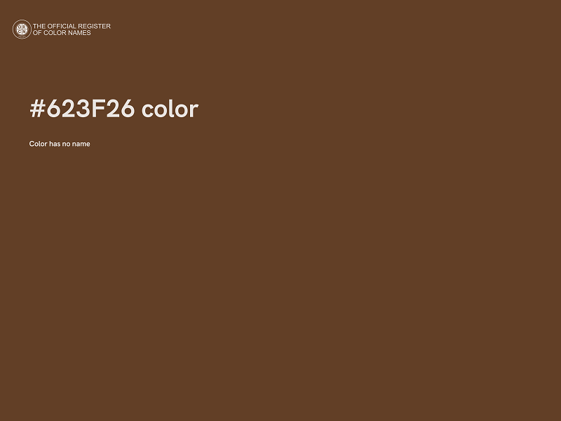 #623F26 color image
