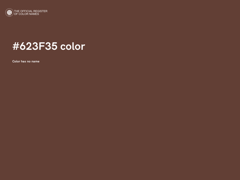 #623F35 color image