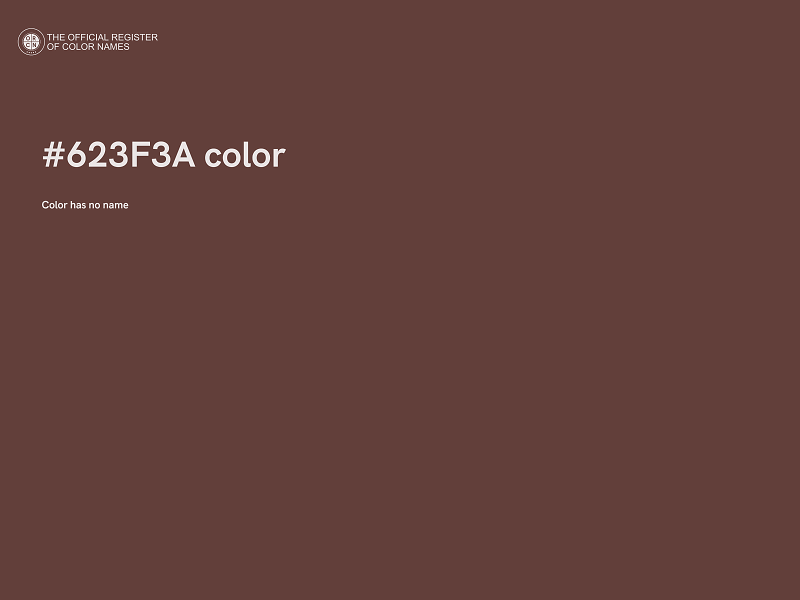 #623F3A color image