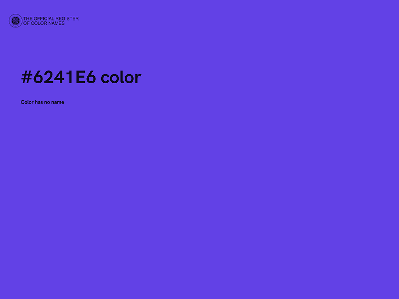 #6241E6 color image