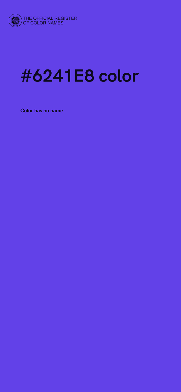 #6241E8 color image