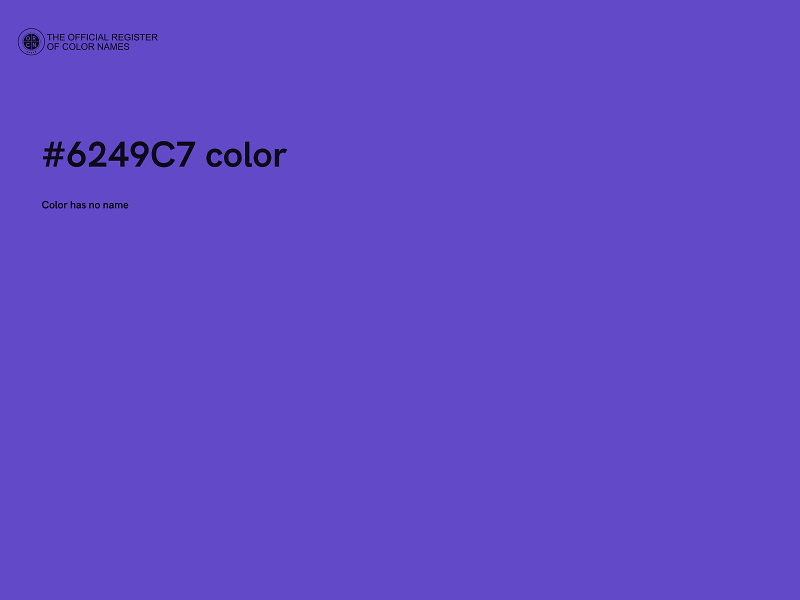 #6249C7 color image