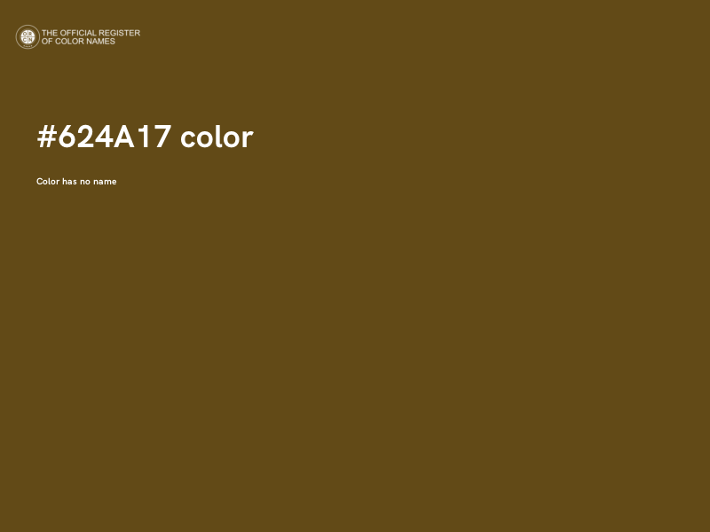 #624A17 color image
