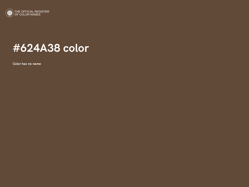 #624A38 color image