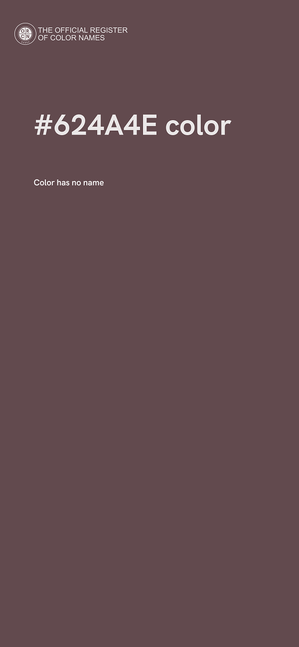 #624A4E color image