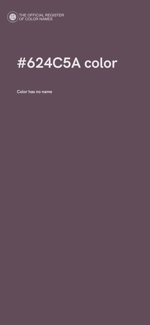 #624C5A color image