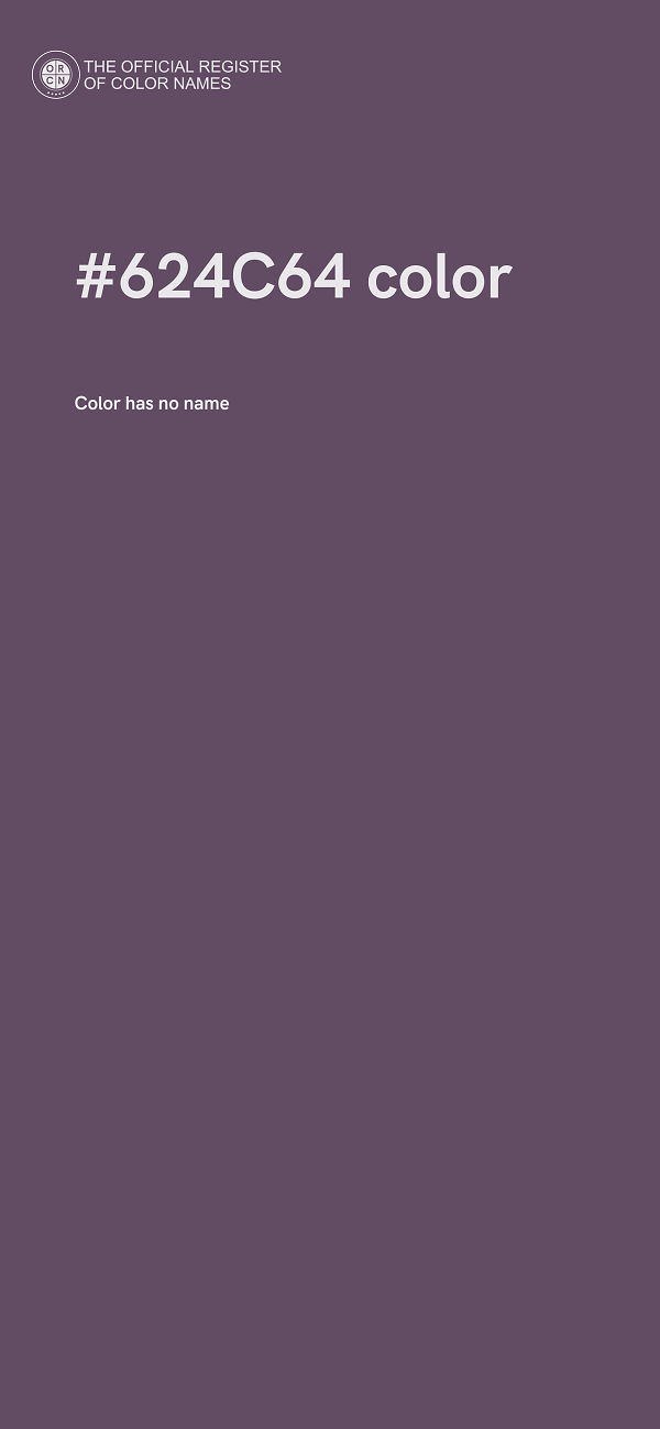 #624C64 color image