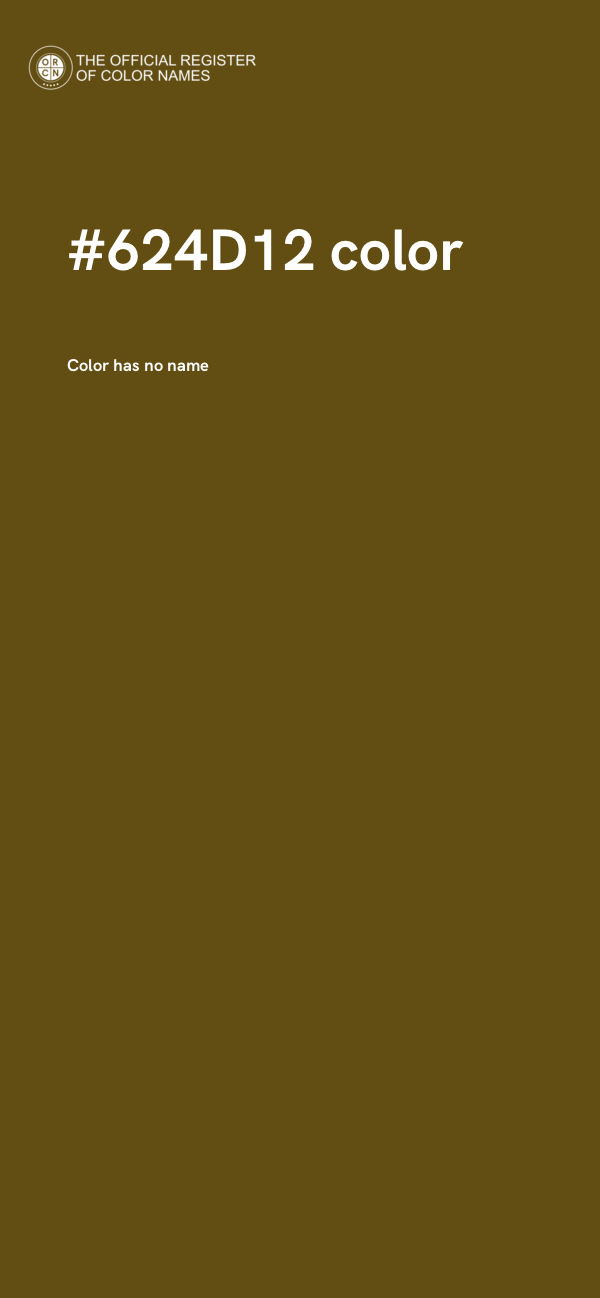 #624D12 color image