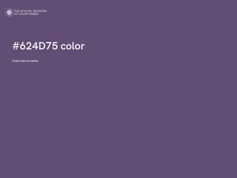 #624D75 color image