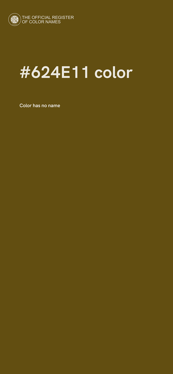 #624E11 color image