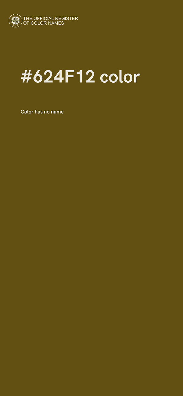 #624F12 color image