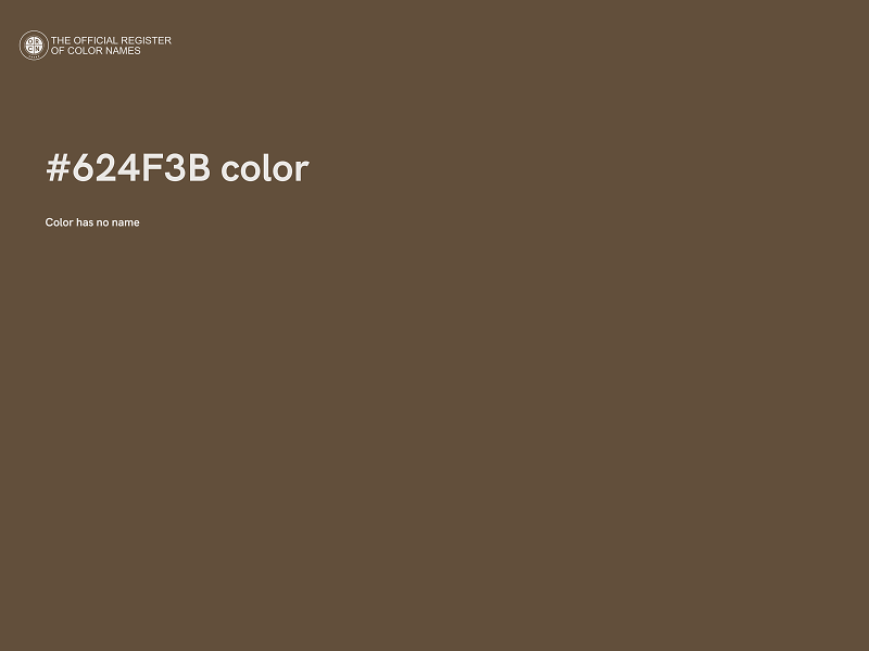 #624F3B color image