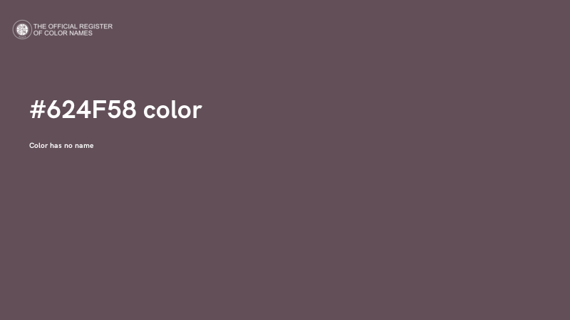 #624F58 color image