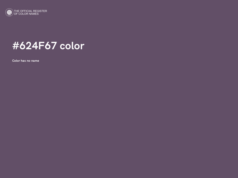 #624F67 color image