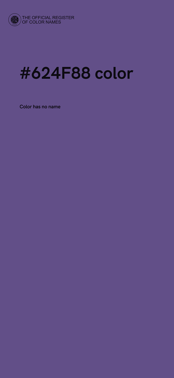 #624F88 color image