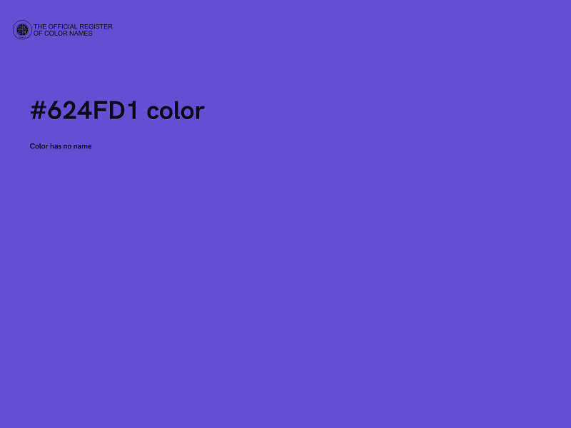 #624FD1 color image