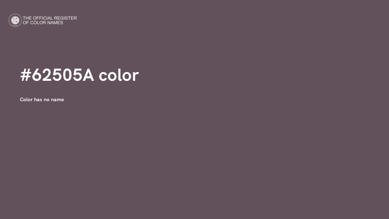 #62505A color image