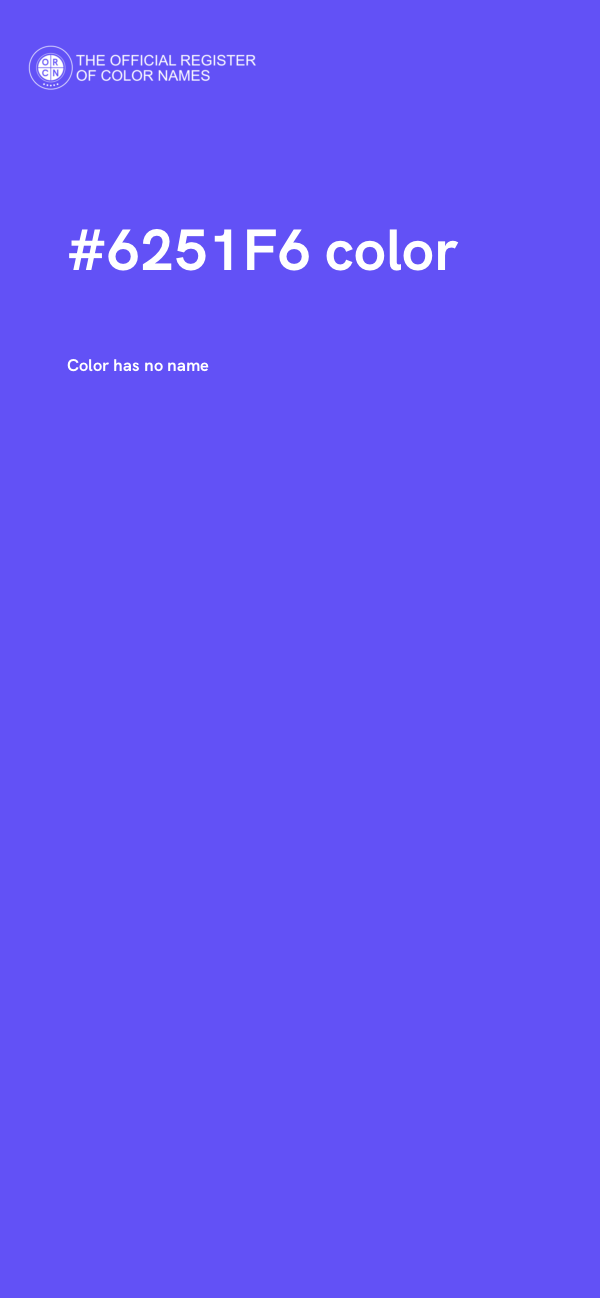 #6251F6 color image
