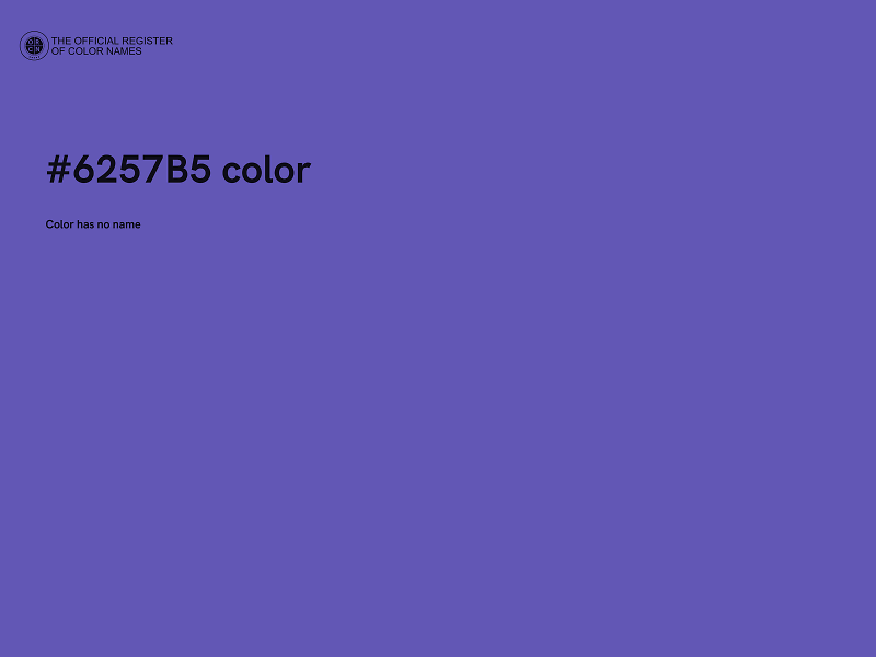 #6257B5 color image