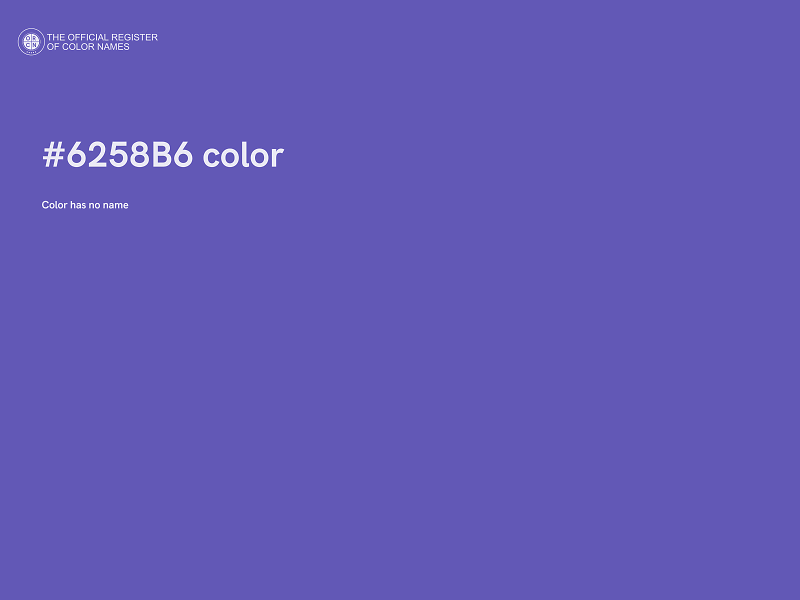 #6258B6 color image
