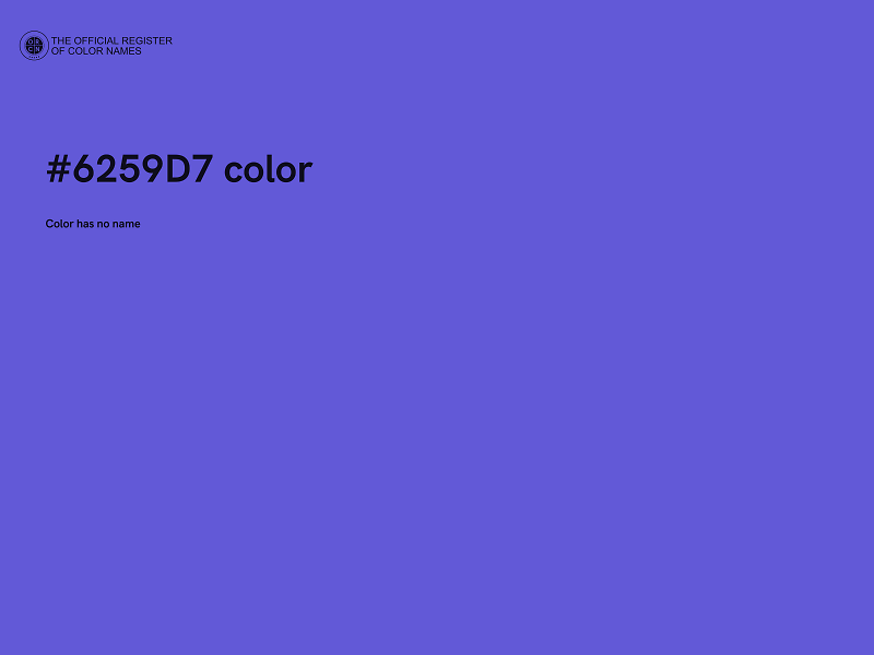#6259D7 color image