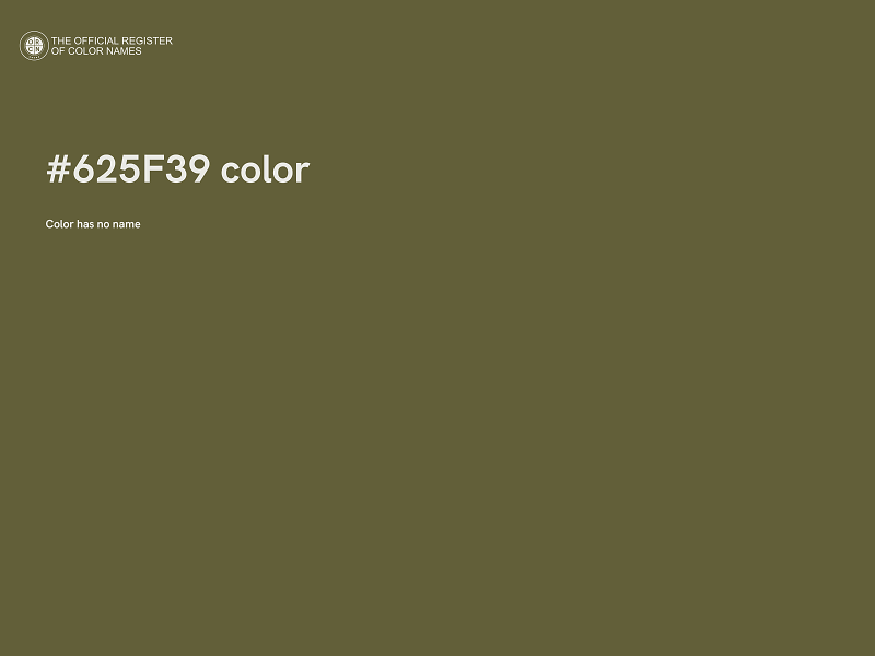 #625F39 color image