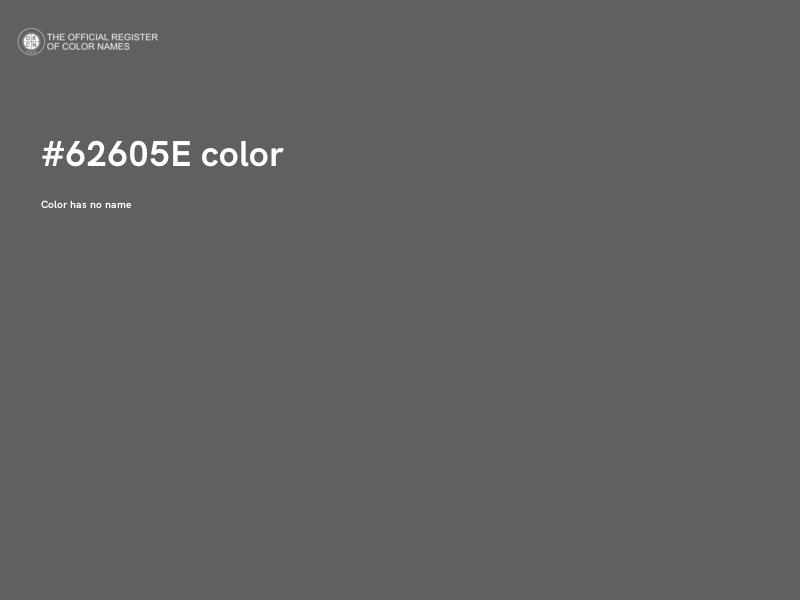 #62605E color image