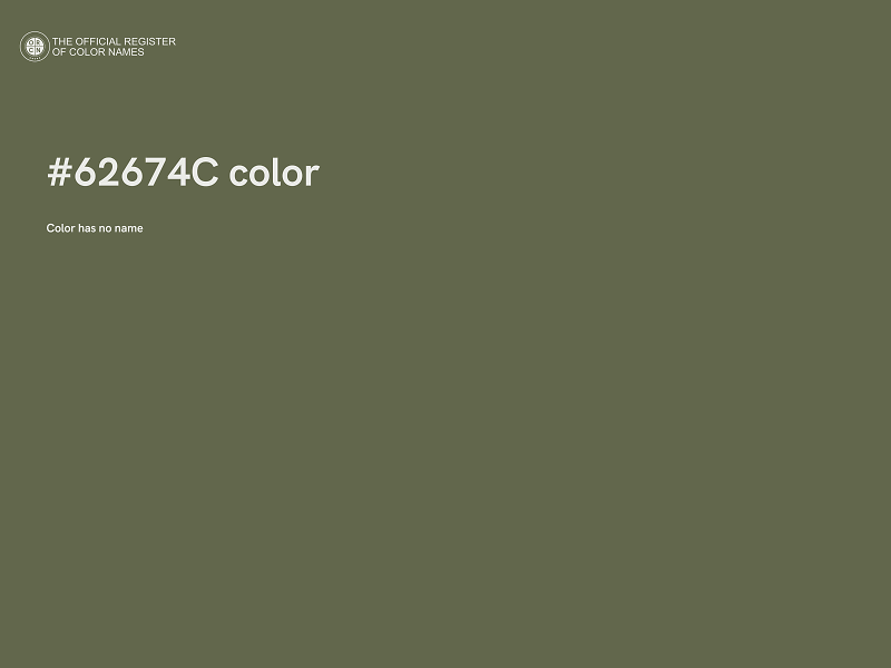 #62674C color image