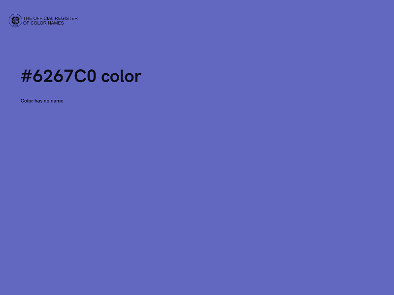 #6267C0 color image