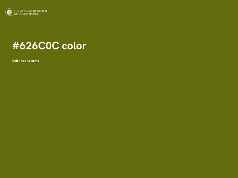 #626C0C color image