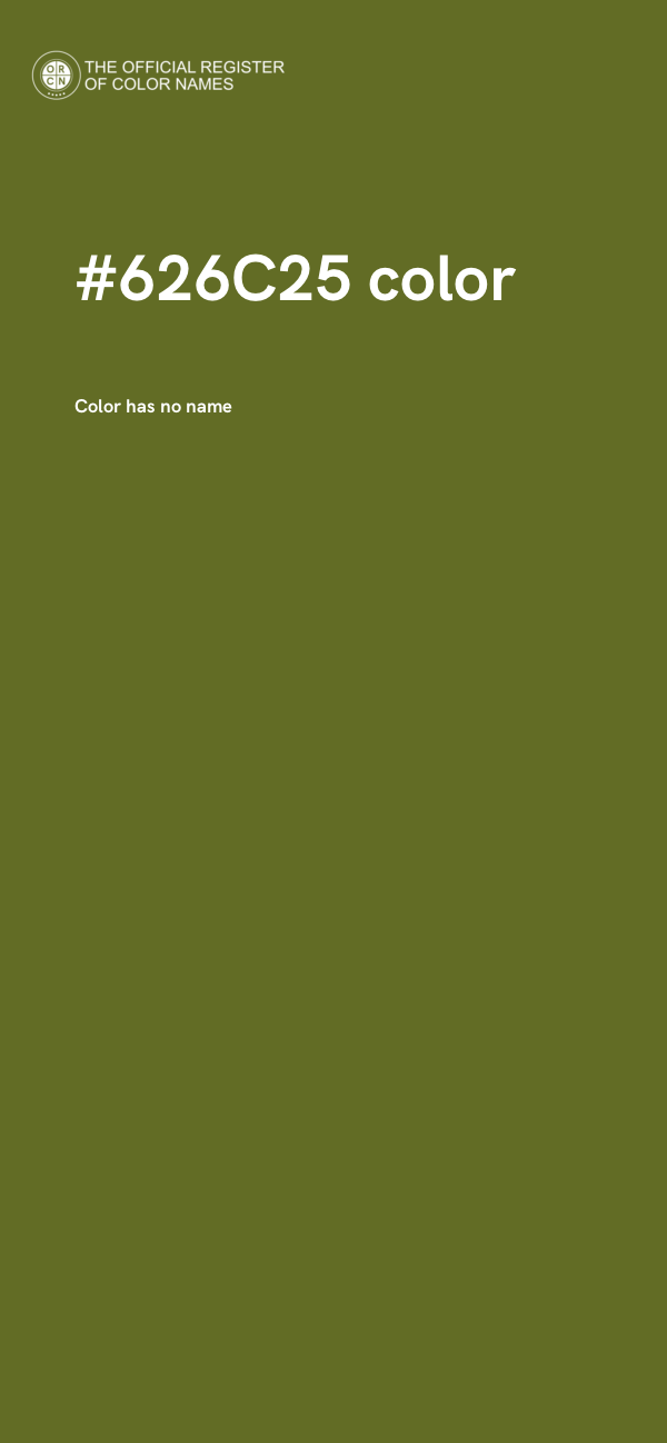 #626C25 color image
