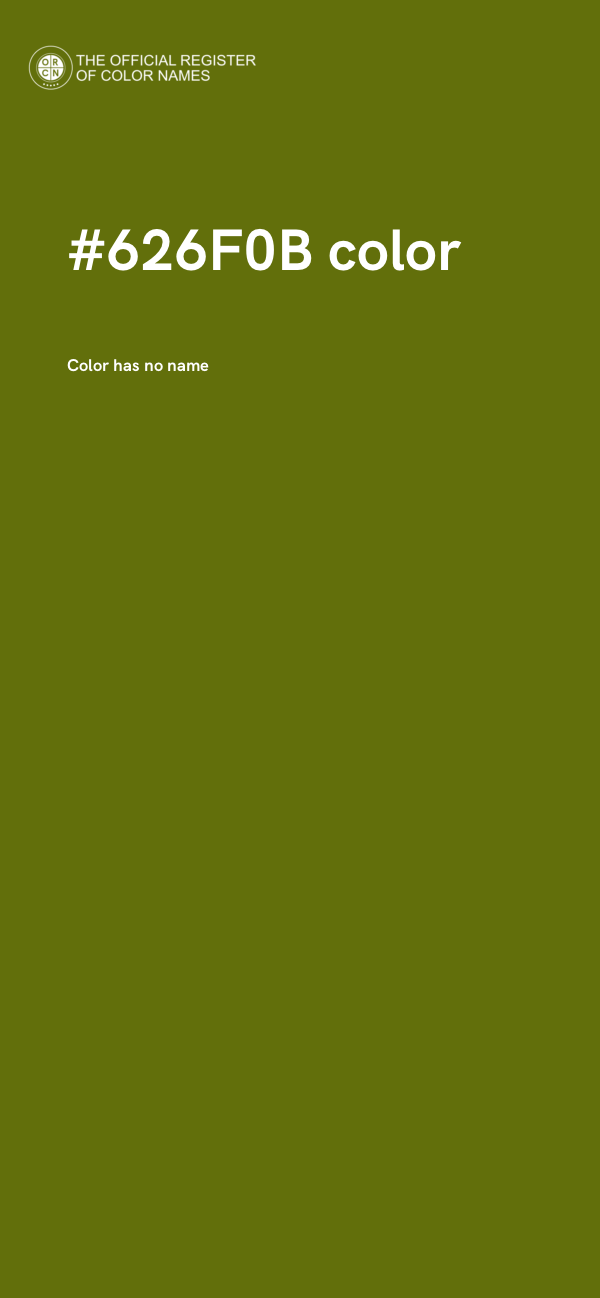 #626F0B color image