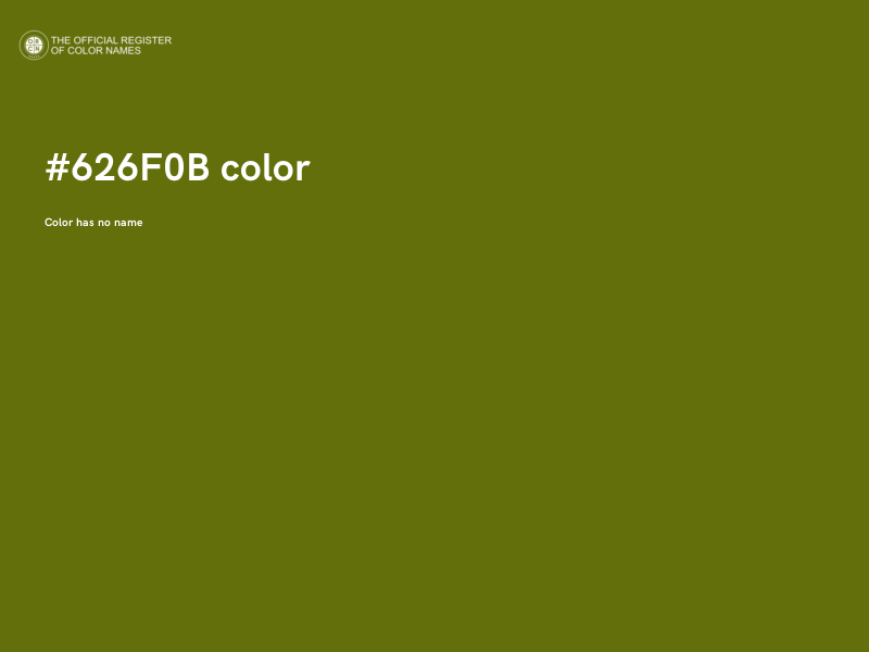 #626F0B color image