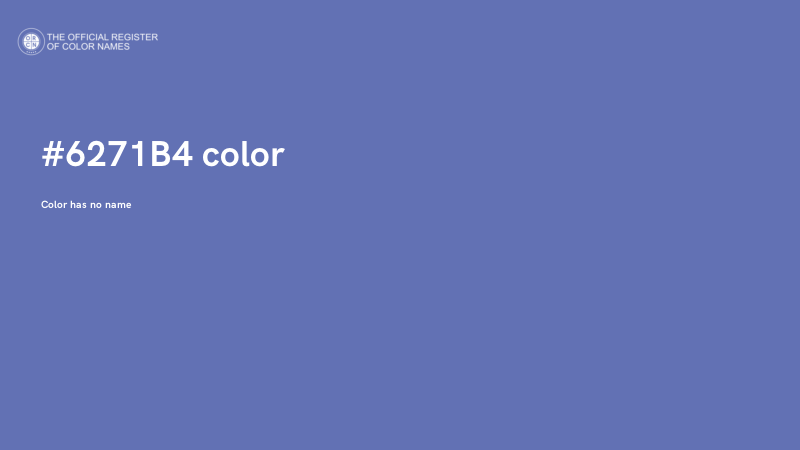 #6271B4 color image