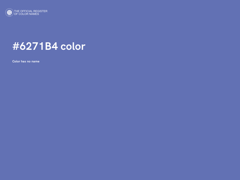 #6271B4 color image