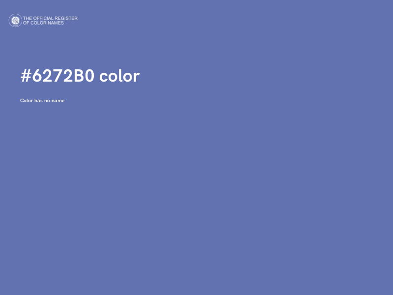 #6272B0 color image