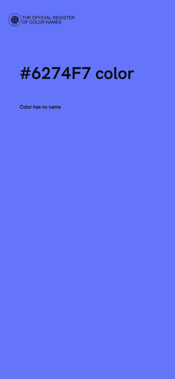 #6274F7 color image