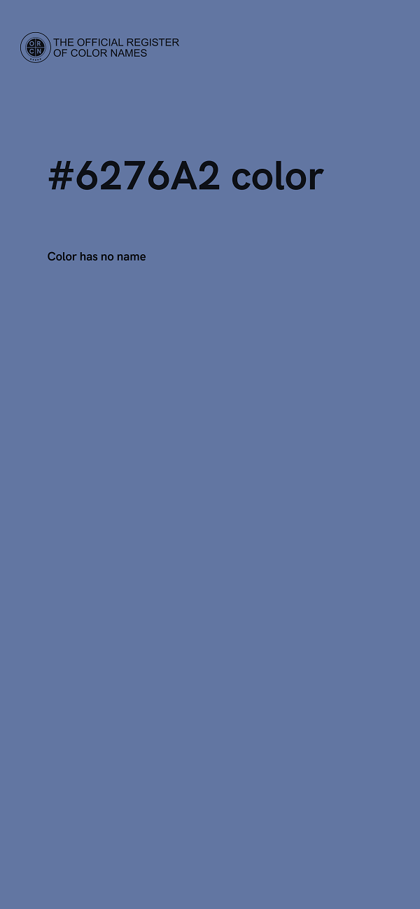 #6276A2 color image