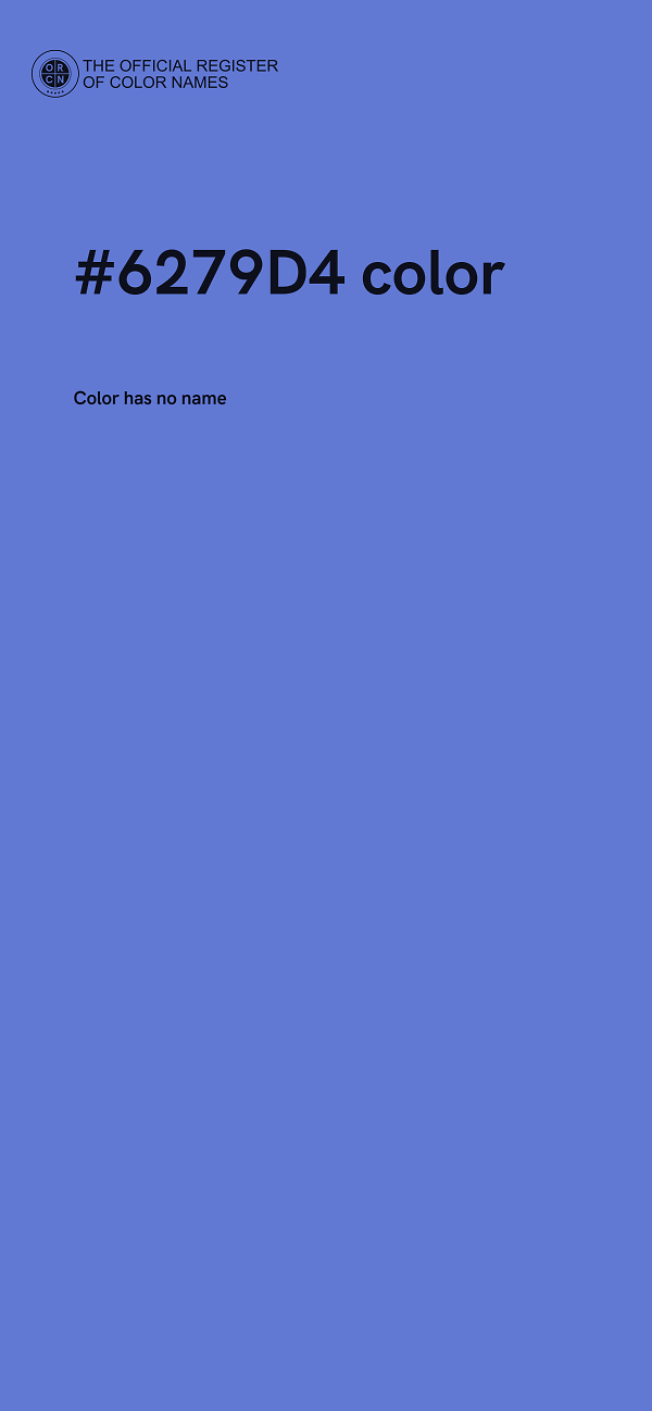 #6279D4 color image