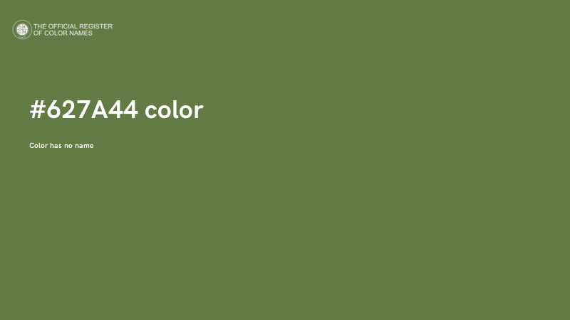 #627A44 color image