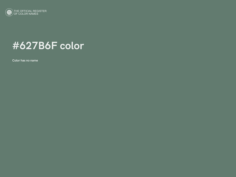 #627B6F color image