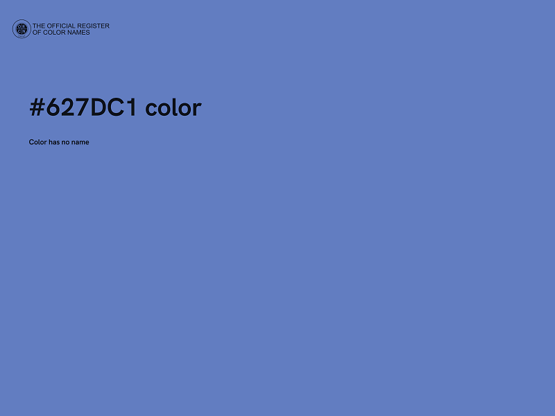#627DC1 color image