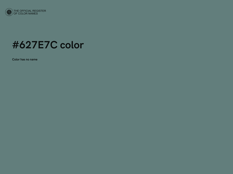 #627E7C color image