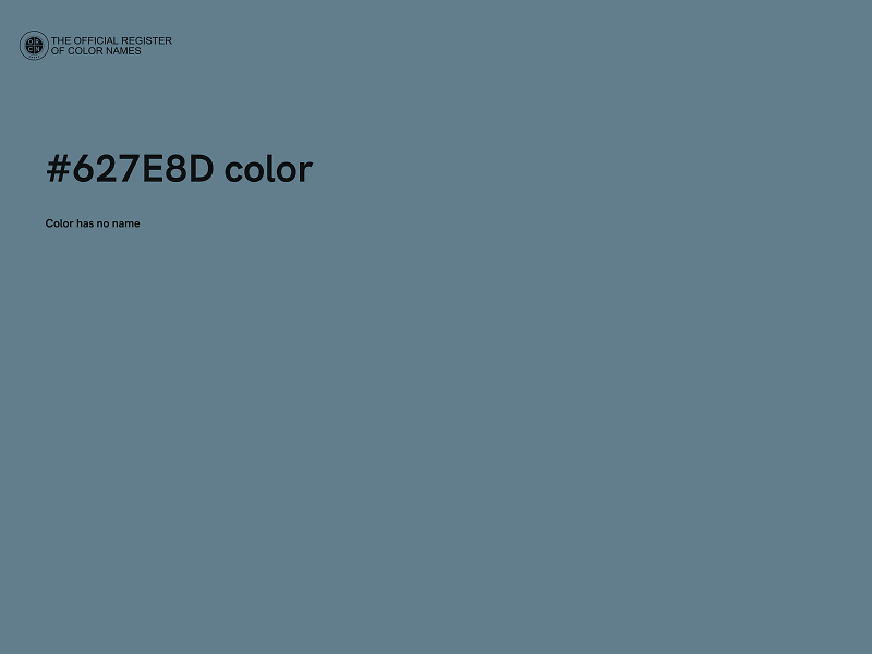 #627E8D color image