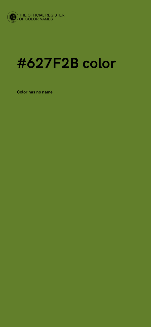 #627F2B color image