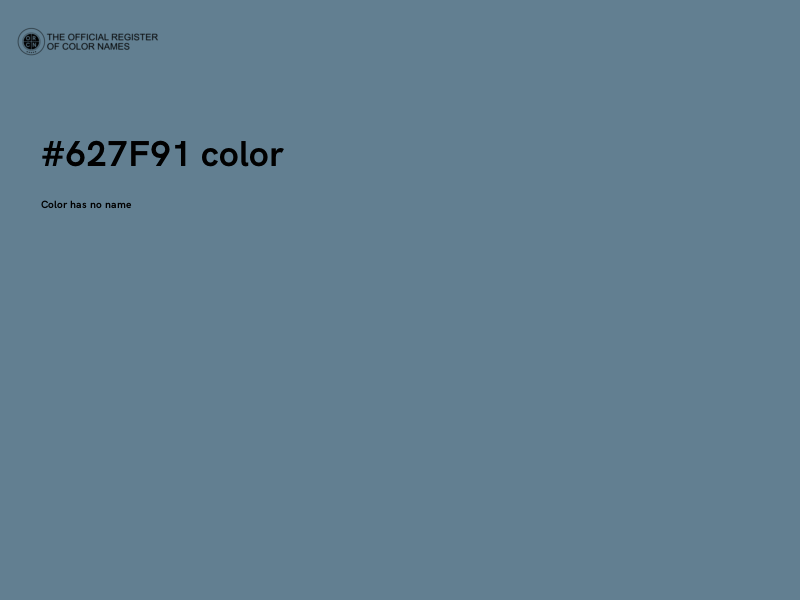 #627F91 color image