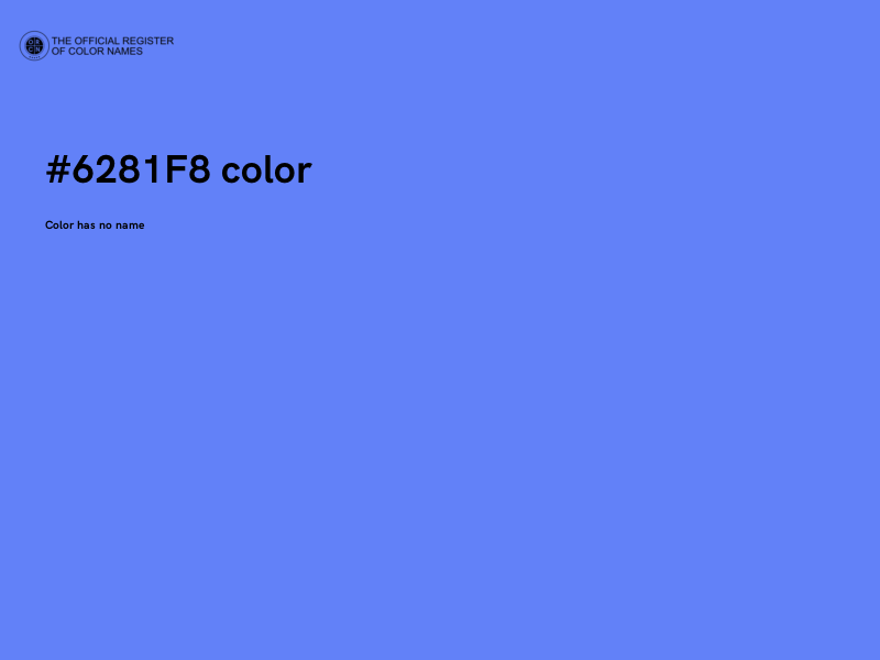 #6281F8 color image