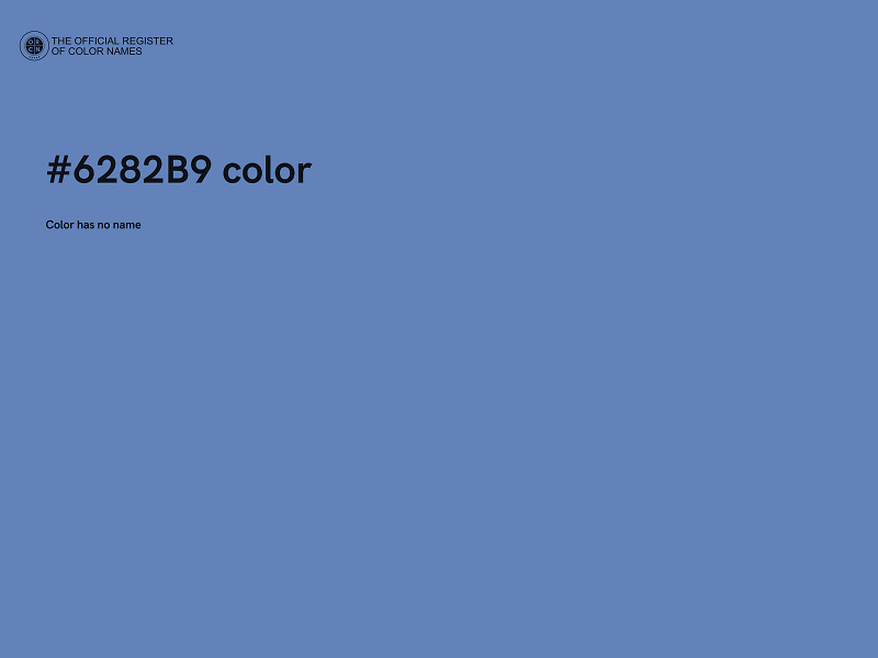 #6282B9 color image
