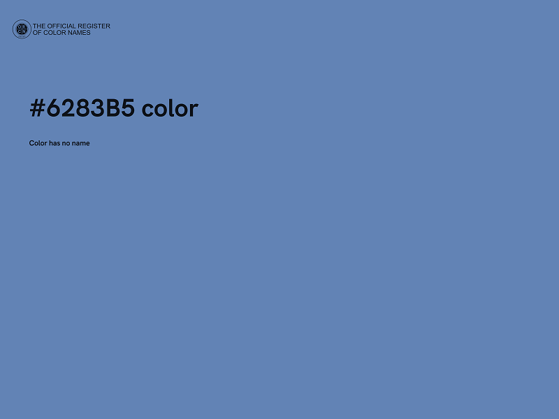 #6283B5 color image